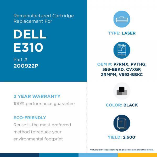 JSS Remanufactured High Yield Toner Cartridge for Dell E310/514 - Janitorial Superstore