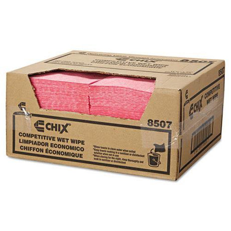 Chix Wet Wipes, 11 1-2 X 24, White-pink, 200-carton - Janitorial Superstore