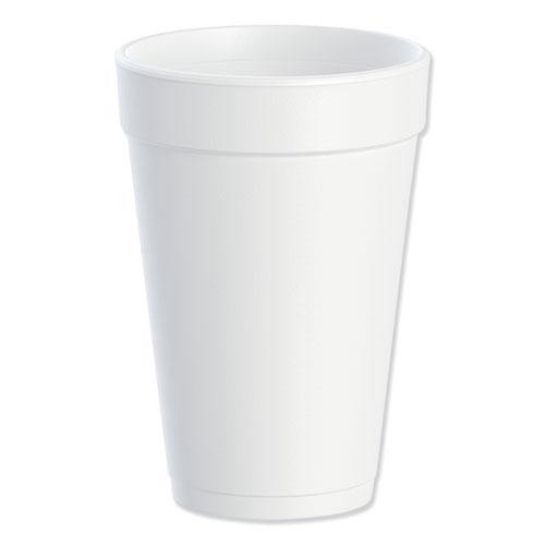 Foam Drink Cups, 16oz, White, 500cs - Janitorial Superstore