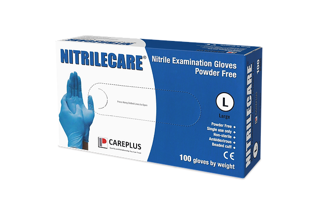 Powder-Free Nitrile 4 Mil Gloves, 100 Pack - Janitorial Superstore