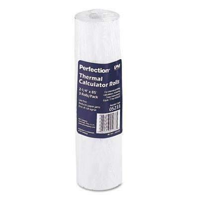 PM Company® Thermal Paper Rolls, Cash Register/Calculator Roll, 2 1/4" x 85 ft, White, 3/Pk - Janitorial Superstore