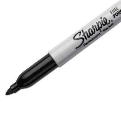 Sharpie® Fine Point Permanent Marker, Black, 5/Pack - Janitorial Superstore