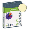 Universal Colored Paper, 20lb, 8-1/2 x 11, Canary, 500 Sheets/Ream - Janitorial Superstore