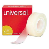 Universal® Invisible Tape, 3/4" x 1000", 1" Core, Clear, 6/Pack - Janitorial Superstore