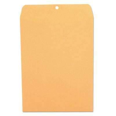 Gummed Side Opening Envelopes, 9x12", Brown-Kraft, 100/Box - Janitorial Superstore