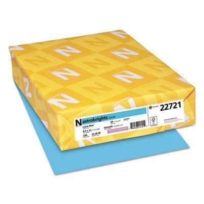 Astrobrights® Color Cardstock, 65lb, 8 1/2 x 11, Lunar Blue, 250 Sheets - Janitorial Superstore