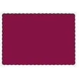 Hoffmaster® Burgundy Scalloped Edge Paper Placemat - 9.5" x 13.5" - Janitorial Superstore