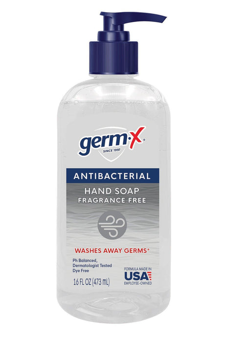 Germ-X® Fragrance-Free 16 oz Antibacterial Liquid Hand Soap - Janitorial Superstore