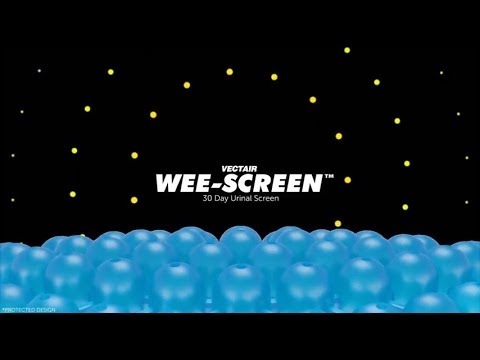 Vectair Wee-Screen 30 Day Linen Breeze Scented Bubble Urinal Screens with Splash Protection (WEE-SCRN LINEN)