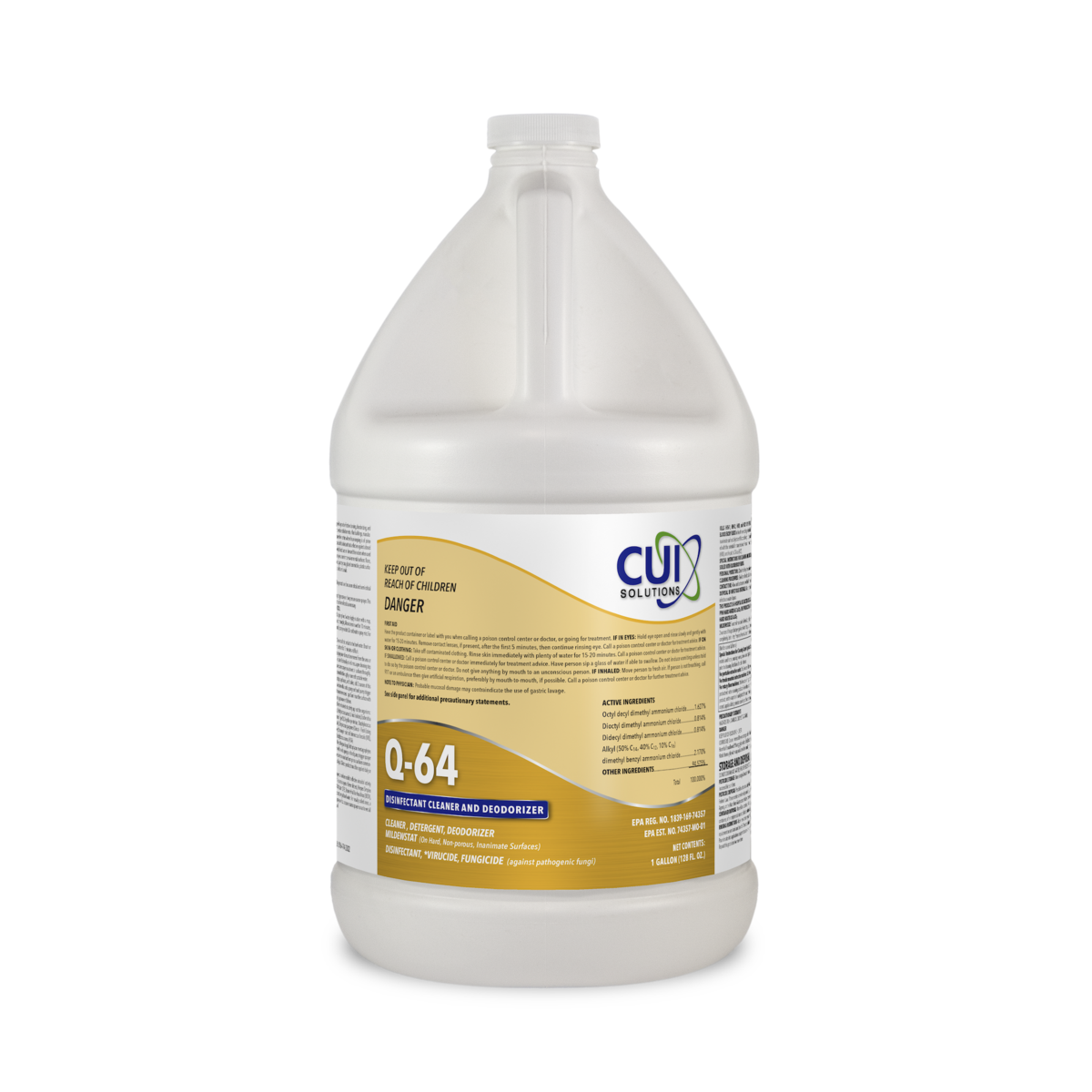 Q-64 Hospital Grade Disinfectant (Citrus Scent) - Janitorial Superstore